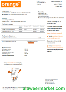 Orange Poland utility business bill SCR